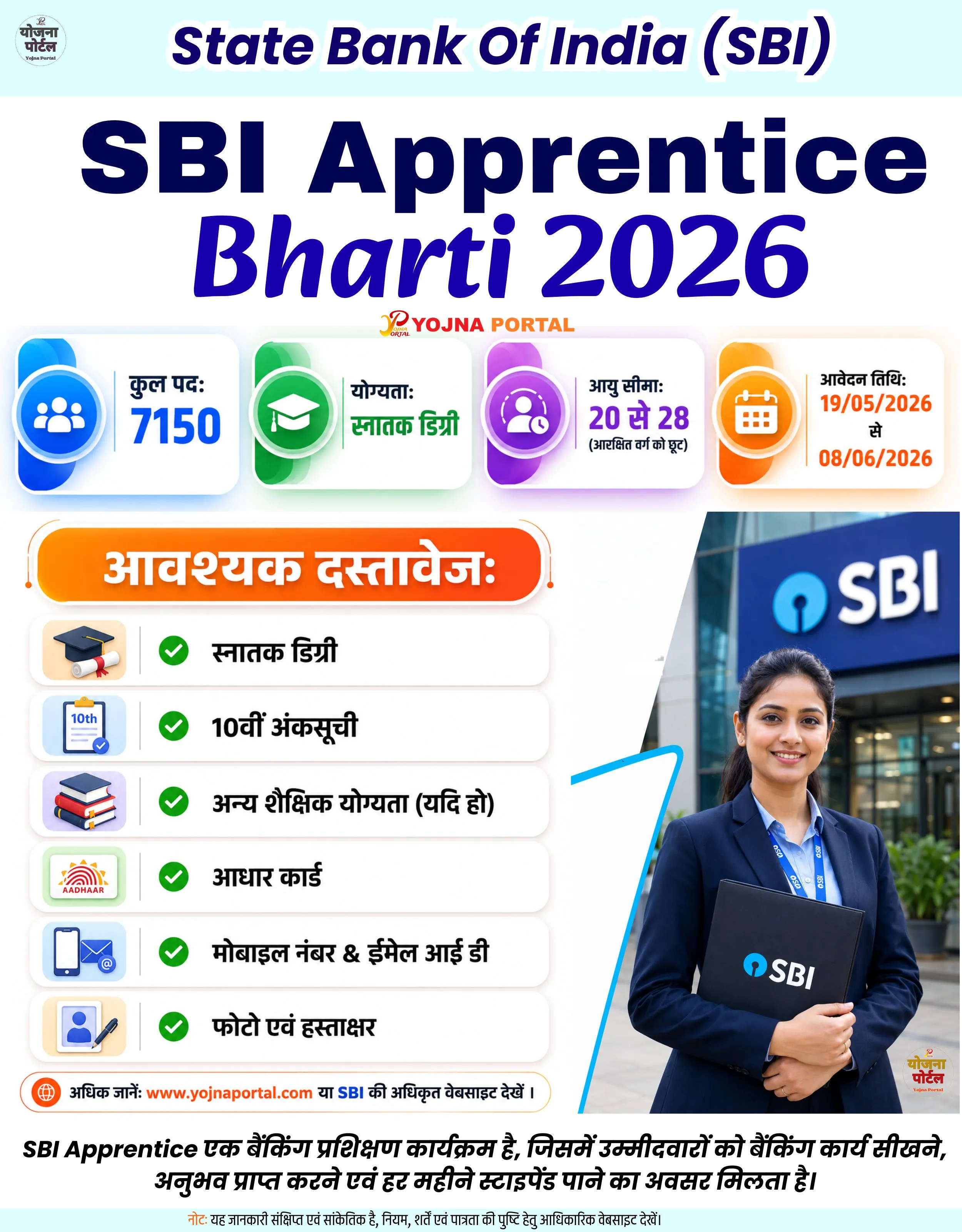 SBI Apprentice 2026 | www.YojnaPortal.com